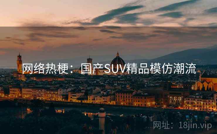 网络热梗:国产SUV精品模仿潮流